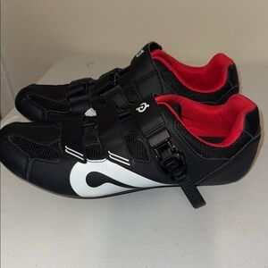 Peloton Black and White Cycling Shoes